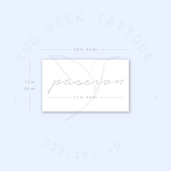 Passion Semi-Permanent Tattoo - Set of 2