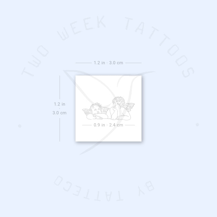 Minimalist Putti Semi-Permanent Tattoo - Set of 2