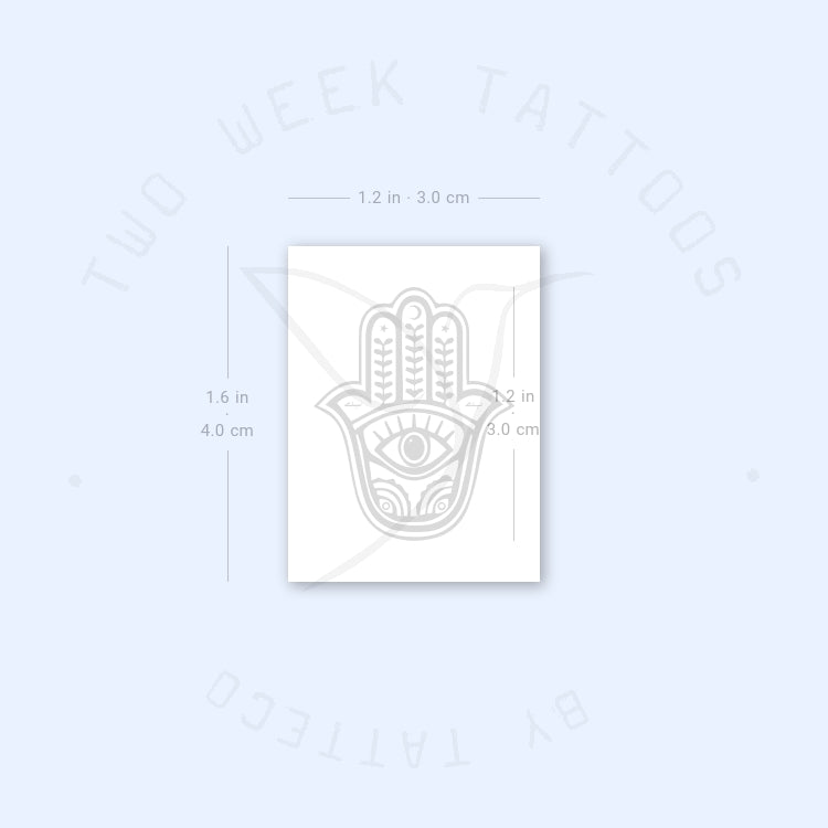 Hamsa Semi-Permanent Tattoo - Set of 2