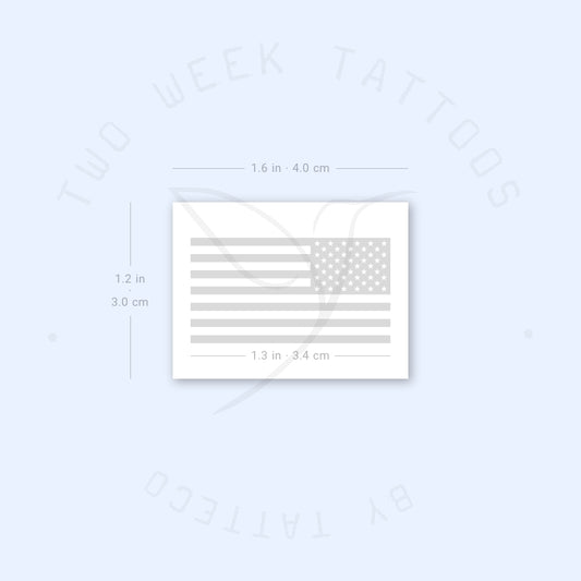 USA Flag Semi-Permanent Tattoo - Set of 2