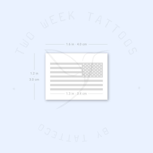 USA Flag Semi-Permanent Tattoo - Set of 2