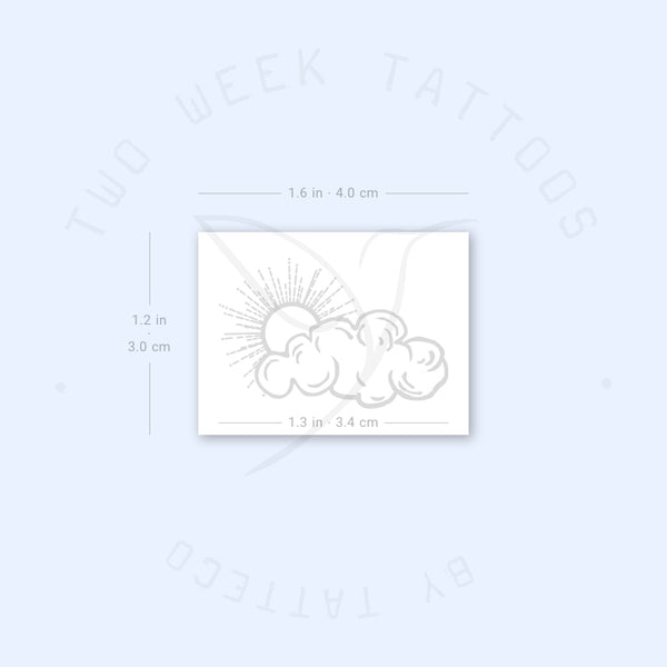 Cloudy Day Semi-Permanent Tattoo - Set of 2