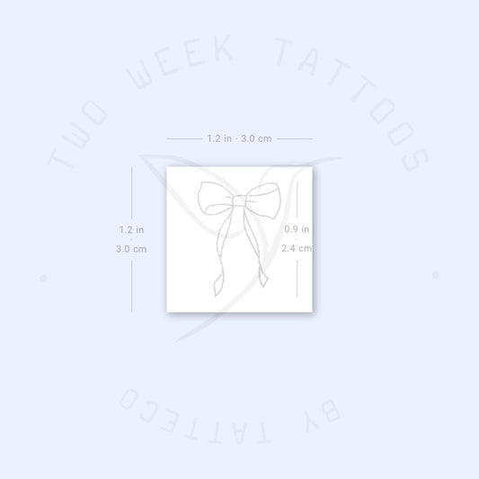 Bow Semi-Permanent Tattoo - Set of 2