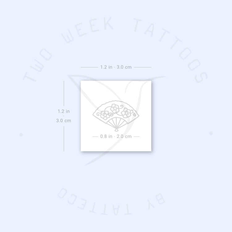 Hand Fan Semi-Permanent Tattoo - Set of 2