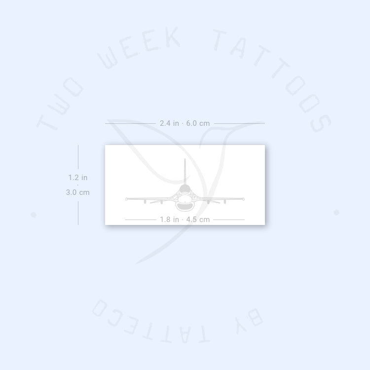 F-16 Semi-Permanent Tattoo - Set of 2