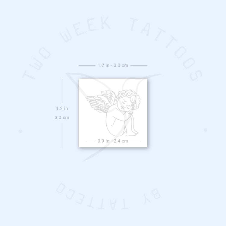 Cherub Resting Semi-Permanent Tattoo - Set of 2