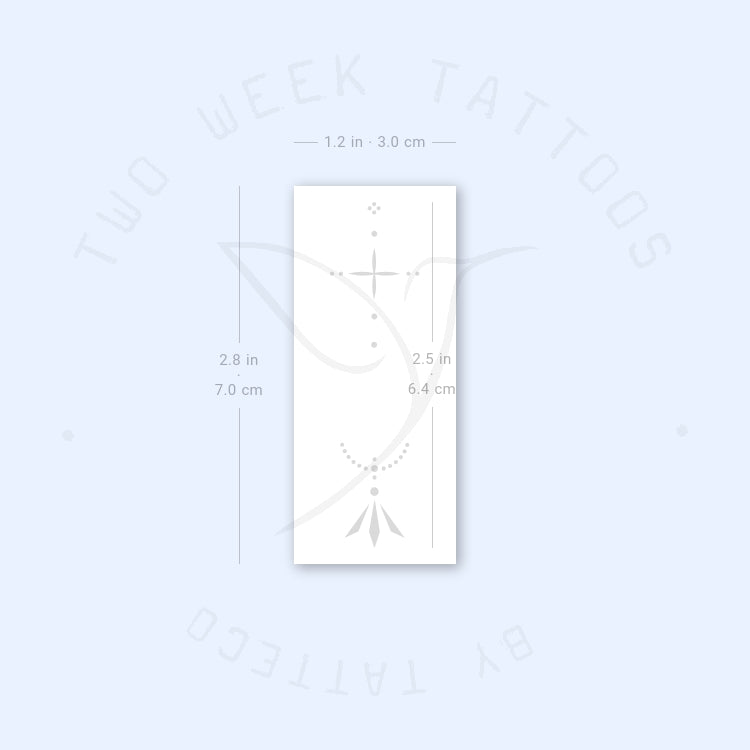 Tatuaje semipermanente "Composición de dedos 4" - Juego de 2