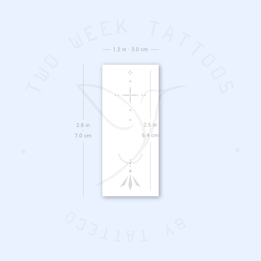 Finger Composition 4 Semi-Permanent Tattoo - Set of 2