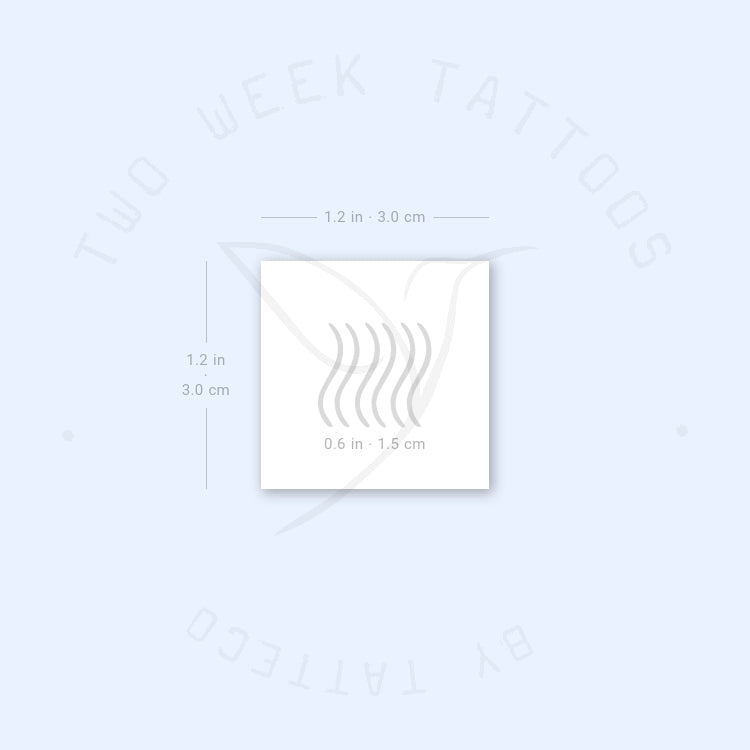 Fire Semi-Permanent Tattoo - Set of 2