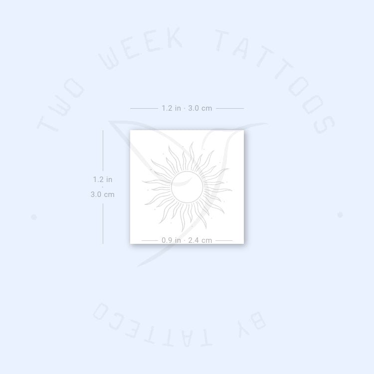 Sun Semi-Permanent Tattoo - Set of 2