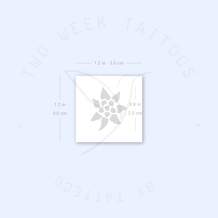 Edelweiss Semi-Permanent Tattoo - Set of 2