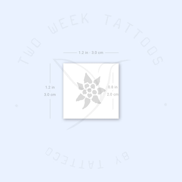 Edelweiss Semi-Permanent Tattoo - Set of 2