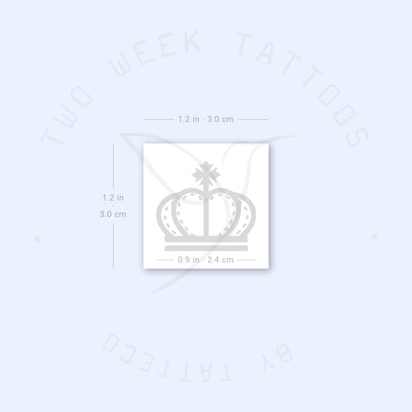 King Crown Semi-Permanent Tattoo - Set of 2