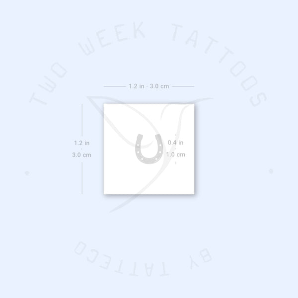 Tiny Horseshoe Semi-Permanent Tattoo - Set of 2