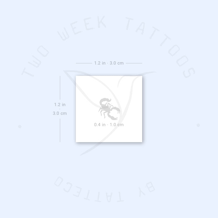 Tiny Scorpion Semi-Permanent Tattoo - Set of 2