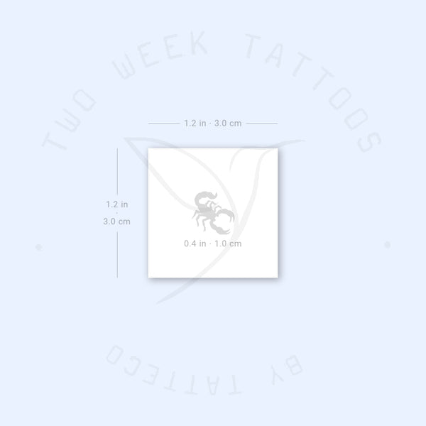 Tiny Scorpion Semi-Permanent Tattoo - Set of 2