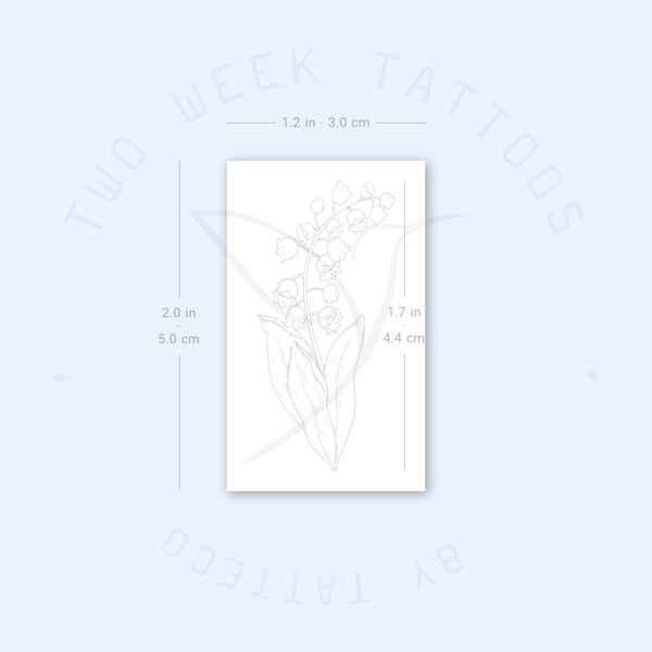 Lily-of-the-valley Semi-Permanent Tattoo - Set of 2