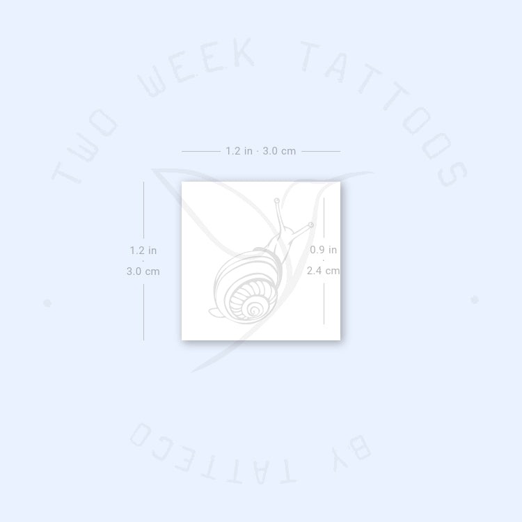 Snail Semi-Permanent Tattoo - Set of 2