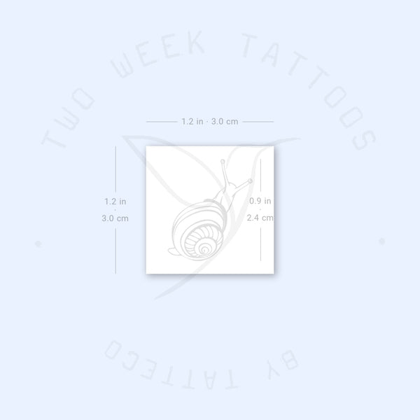 Snail Semi-Permanent Tattoo - Set of 2
