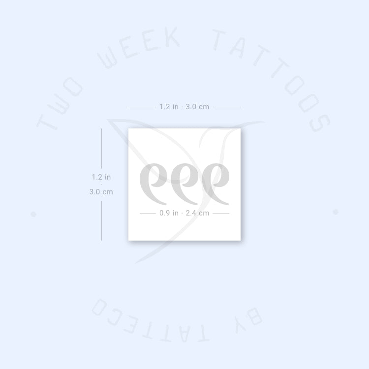 999 Semi-Permanent Tattoo - Set of 2