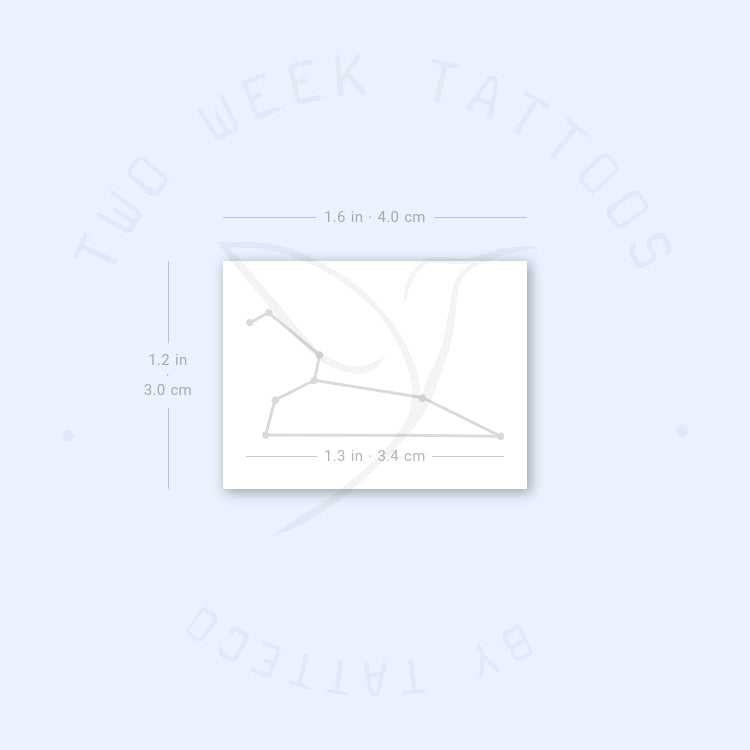 Small Leo Constellation Semi-Permanent Tattoo - Set of 2