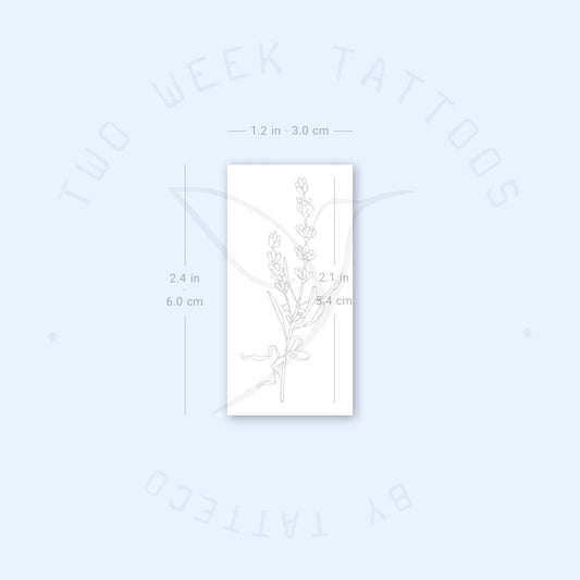 Lavender Semi-Permanent Tattoo - Set of 2
