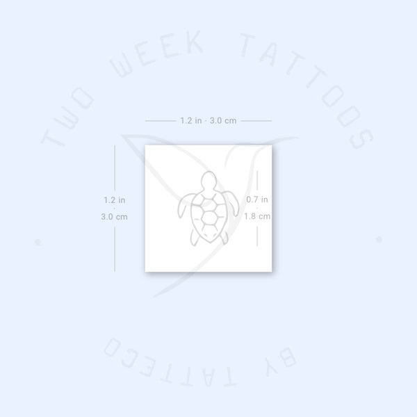 Little Turtle Semi-Permanent Tattoo - Set of 2