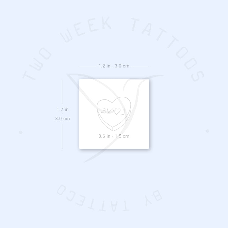 Sweetheart Semi-Permanent Tattoo - Set of 2