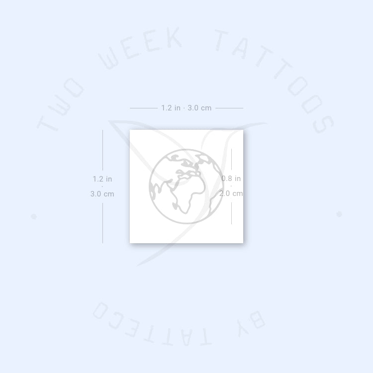 Tatuaje semipermanente de África y la Tierra (juego de 2)