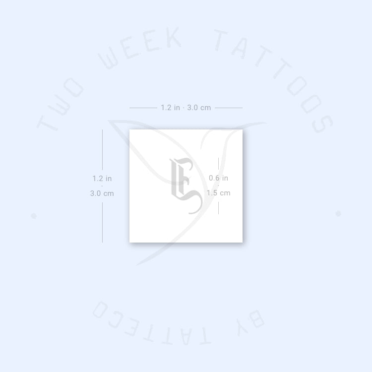 Gothic I Semi-Permanent Tattoo - Set of 2
