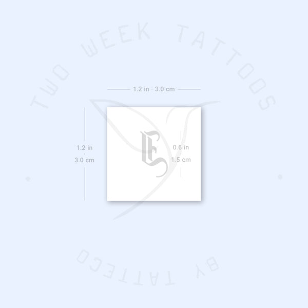 Gothic I Semi-Permanent Tattoo - Set of 2