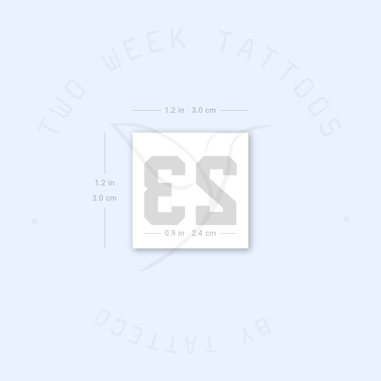 23 Semi-Permanent Tattoo - Set of 2