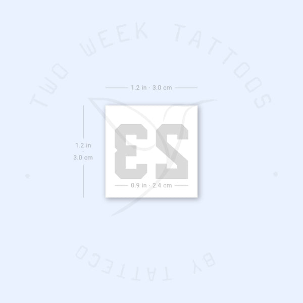 23 Semi-Permanent Tattoo - Set of 2