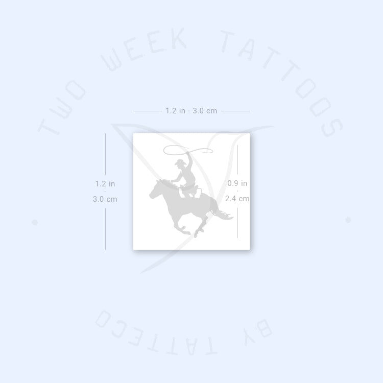 Tatuaje semipermanente de vaquero - Juego de 2