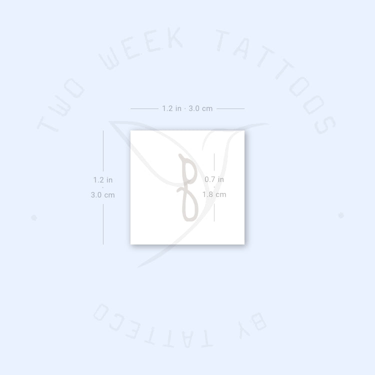 Selena Gomez G Semi-Permanent Tattoo - Set of 2