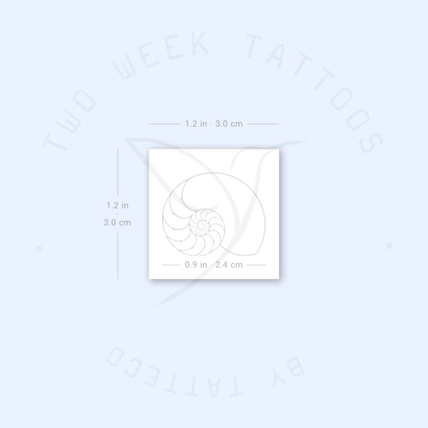 Nautilus Semi-Permanent Tattoo - Set of 2