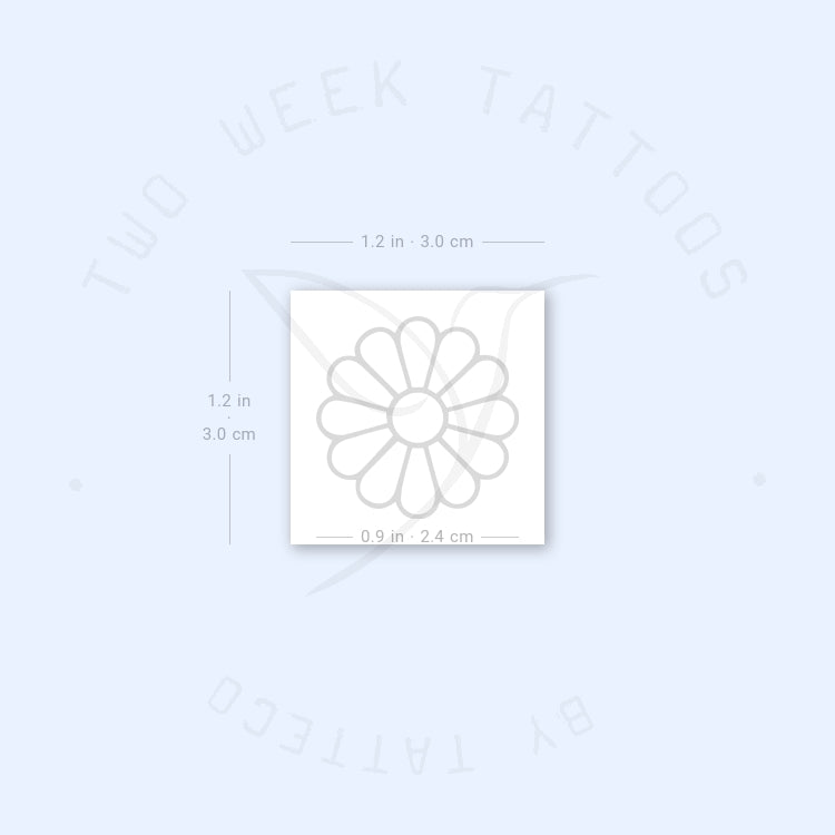 Daisy Semi-Permanent Tattoo - Set of 2