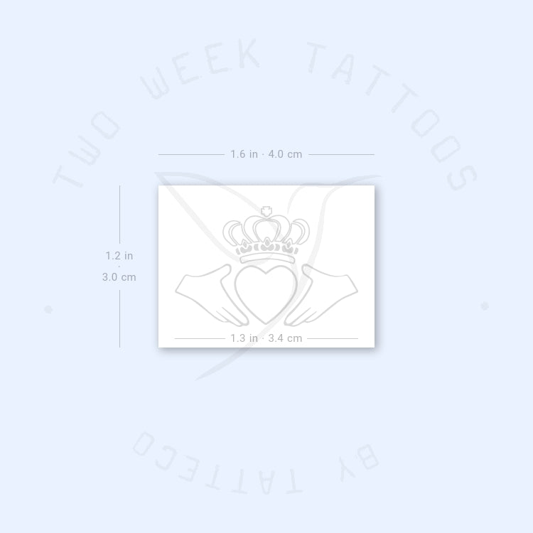 Tatuaje semipermanente de Claddagh - Juego de 2