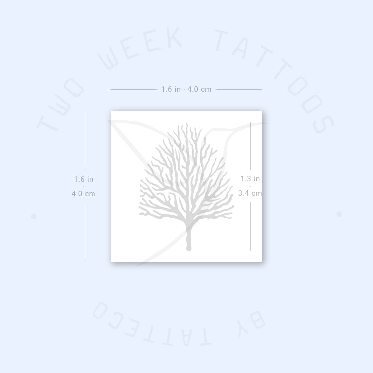 Leafless Tree Semi-Permanent Tattoo - Set of 2