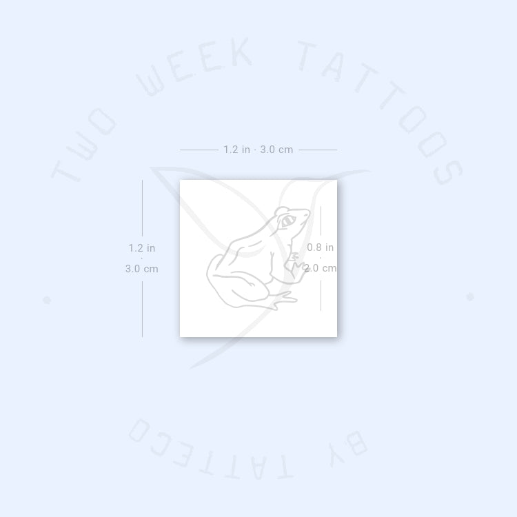Frog Semi-Permanent Tattoo - Set of 2