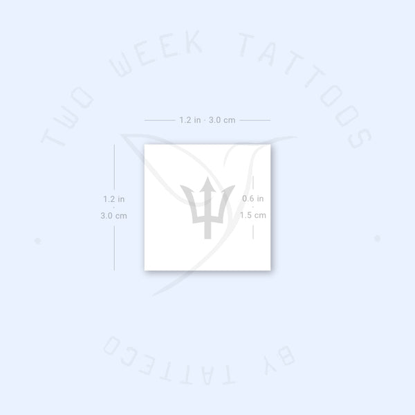 Trident Barbados Semi-Permanent Tattoo - Set of 2