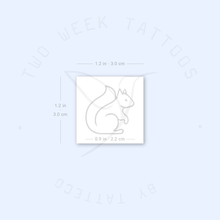 Squirrel Semi-Permanent Tattoo - Set of 2