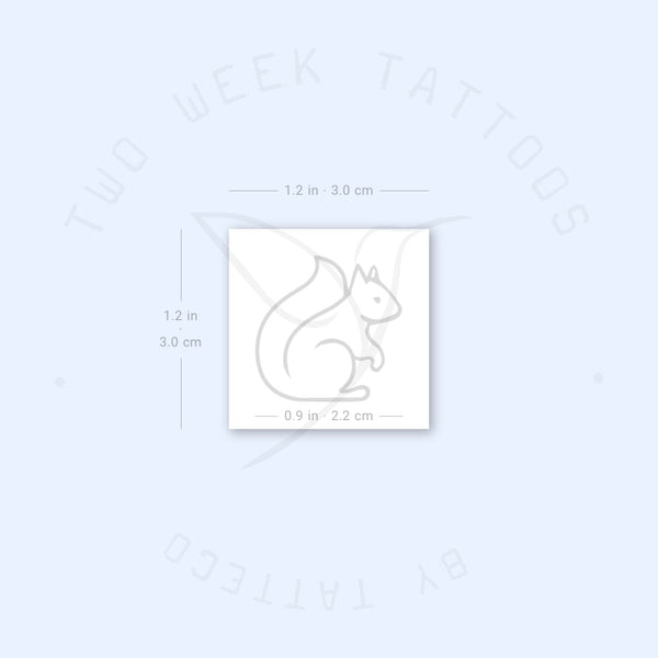 Squirrel Semi-Permanent Tattoo - Set of 2
