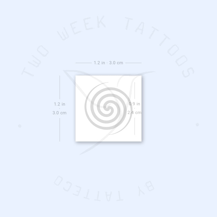 Fermat's Spiral Semi-Permanent Tattoo - Set of 2