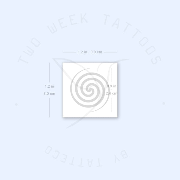Fermat's Spiral Semi-Permanent Tattoo - Set of 2