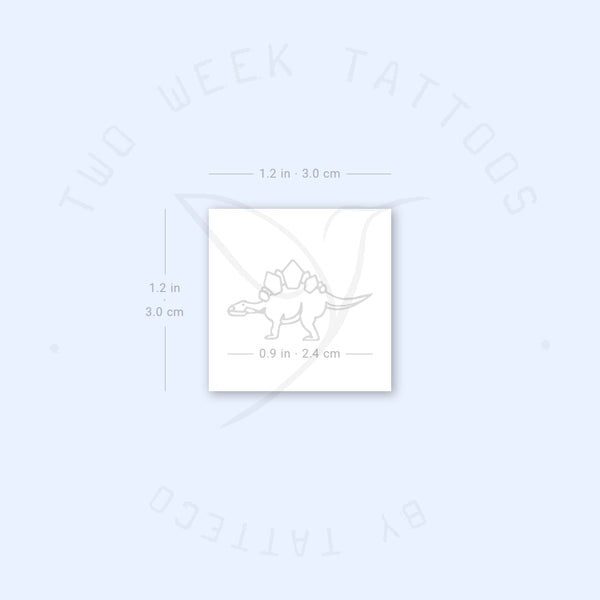 Stegosaurus Semi-Permanent Tattoo - Set of 2