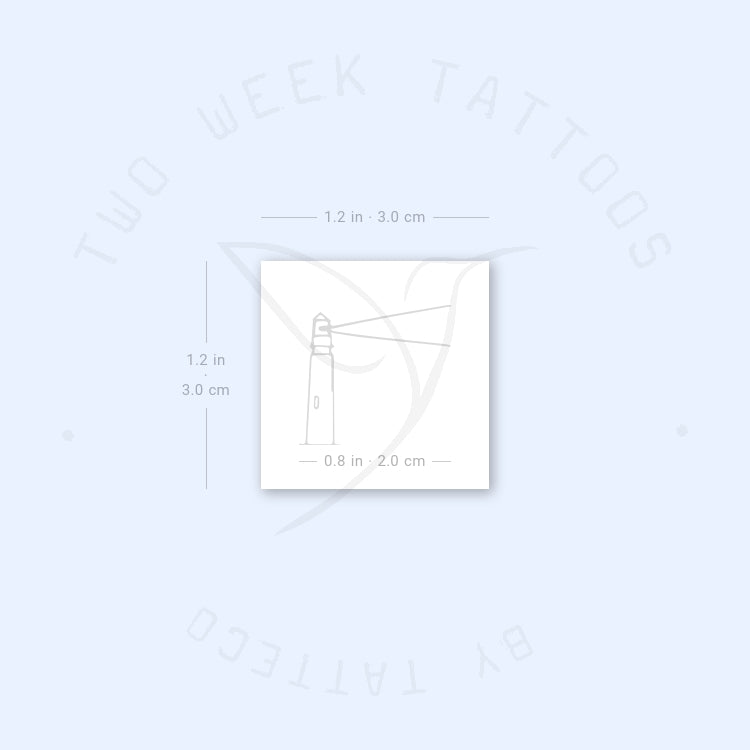 Lighthouse Semi-Permanent Tattoo - Set of 2