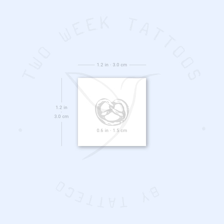 Little Pretzel Semi-Permanent Tattoo - Set of 2