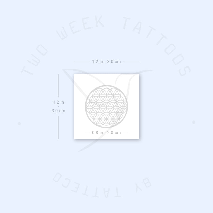 Small Flower Of Life Semi-Permanent Tattoo - Set of 2