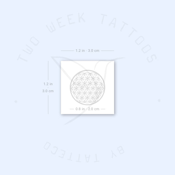 Small Flower Of Life Semi-Permanent Tattoo - Set of 2